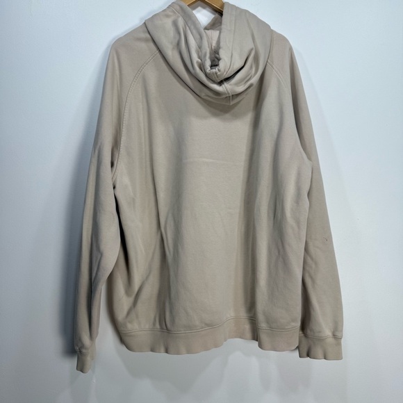 Vintage Nike Beige Center Swoosh Hoodie - Picture 8 of 12